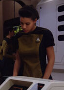 In engineering Played by an unknown actress (TNG: "Symbiosis")