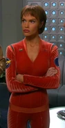 Orange-red jumpsuit with name and Starfleet patches (2161)