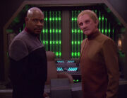 Benjamin Sisko and Odo, 2375