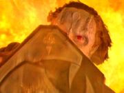 Dukat falling into Fire Caves