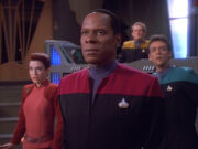 Kira, Sisko, O'Brien, and Bashir, 2370