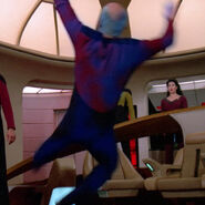 Stunt double for Patrick Stewart TNG: "Time Squared" (uncredited)