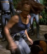 Stunt double for Roxann Dawson VOY: "Blood Fever" (uncredited)