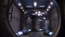 Corridor aboard an NX-class starship