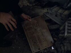 Buried on the damaged bridge