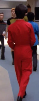 In a corridor Played by an unknown actress (TNG: "Coming of Age")