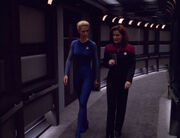 Janeway and Seven discuss diplomacy