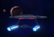 The Cerritos prepares to jump to warp