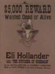 Eli Hollander Wanted Poster