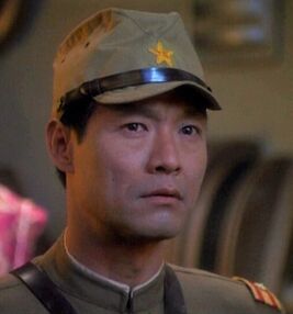 Nogami, shortly after being revived in 2371