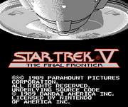 Bandai Star Trek V video game