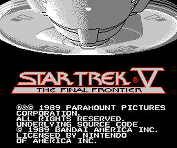 Star Trek V The Final Frontier NES Memory Alpha Fandom