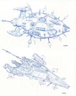 Hierarchy Assault Class design sketches by Rick Sternbach