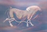 Horse cave painting, time stream