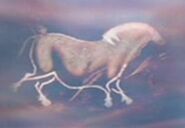 cave painting of a horse