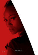 Individual poster featuring Zoe Saldana as Uhura