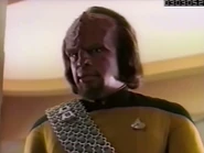 Worf introduces himself to Jeremy