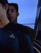 In a corridor/In the airlock Played by an unknown actor (TNG: "11001001")