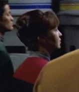 Voyager officer VOY: "Hunters", "The Disease", "11:59", "Relativity" (uncredited)