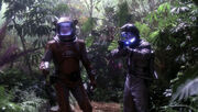 Charles Tucker III and D. Chang beam down