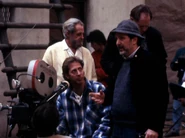 1994: Setting up a VFX shot, directing cameraman Kris Krosskove TNG: "Journey's End"