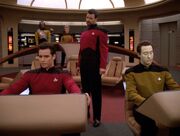 William Riker being tough on Sam Lavelle