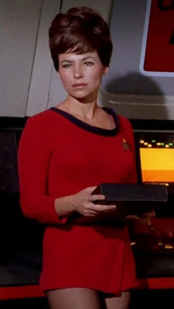 An operations division crew woman before the Kelvans neutralize and reduce her ...