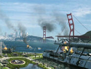 The matte painting in "The Changing Face of Evil".