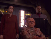 Kira, Quark, and Sisko, 2373