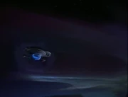 USS Voyager escapes the Komar nebula