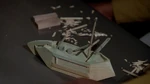 Worf's sailing ship model