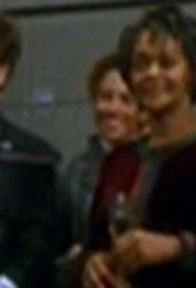 ...as a Human civilian (background)