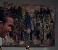 An abstract painting in Janice Rand's quarters (TOS: "The Enemy Within")