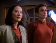 Keiko O'Brien and Kira Nerys, 2369