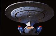 Vista frontal USS Enterprise (NCC-1701-D)