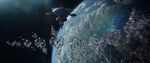 Borg-controlled Federation fleet in attack formation