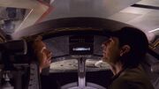 Archer und Tucker inspizieren die Enterprise