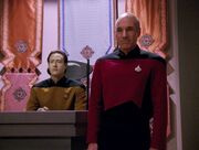 Data and Jean-Luc Picard on Ventax II