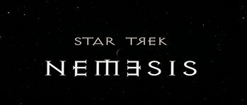 Title card for Star Trek Nemesis