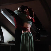 Riker and Brenna kiss