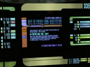 Kahlest's medical file mentioning her transfer to the starbase