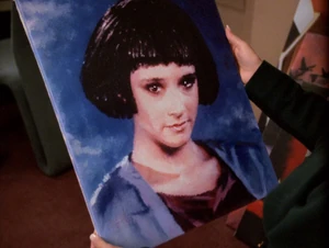 Retrato que  ha pintado de su hija  y que muestra a 