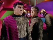 Romulan commander and Centurian