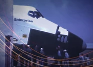 Space shuttle orbiter Enterprise (OV-101) being rolled out [6]