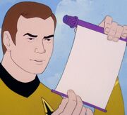 Kirk reads warant