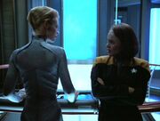 Seven und B'Elanna im Gespräch