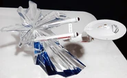 Franklin Mint Crystal Porcelain USS Enterprise statue