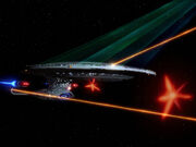 USS Enterprise-D fires all weapons