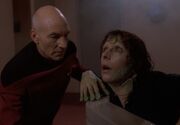 Picard and amphibian Troi