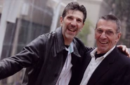 Rich Michelson and Leonard Nimoy at Nimoy's 80th birthday